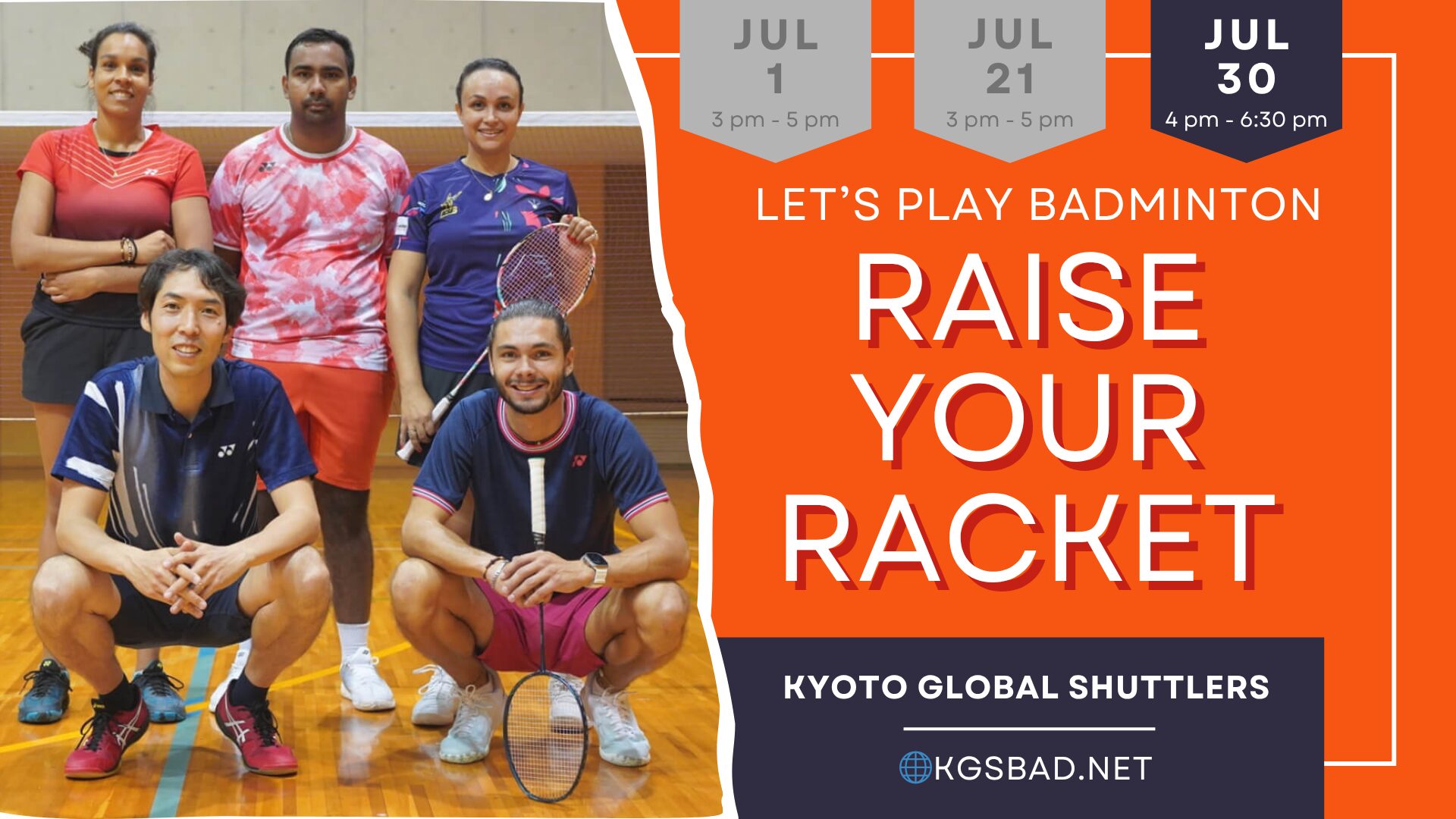 Kyoto Global Shuttlers Badminton Meetup Vol.6